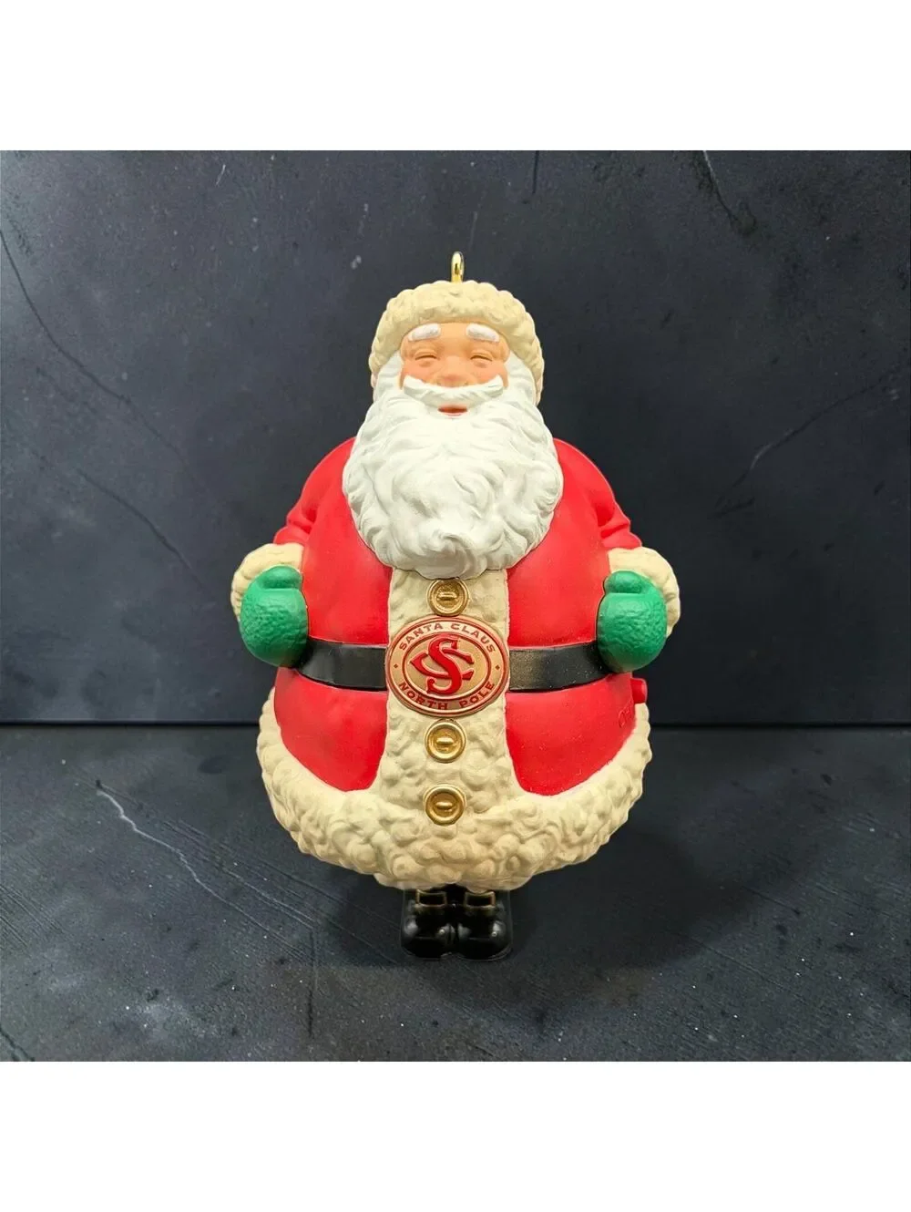 Vintage Santa Claus North Pole Electronic Christmas (NEEDS New Battery) 4.5”